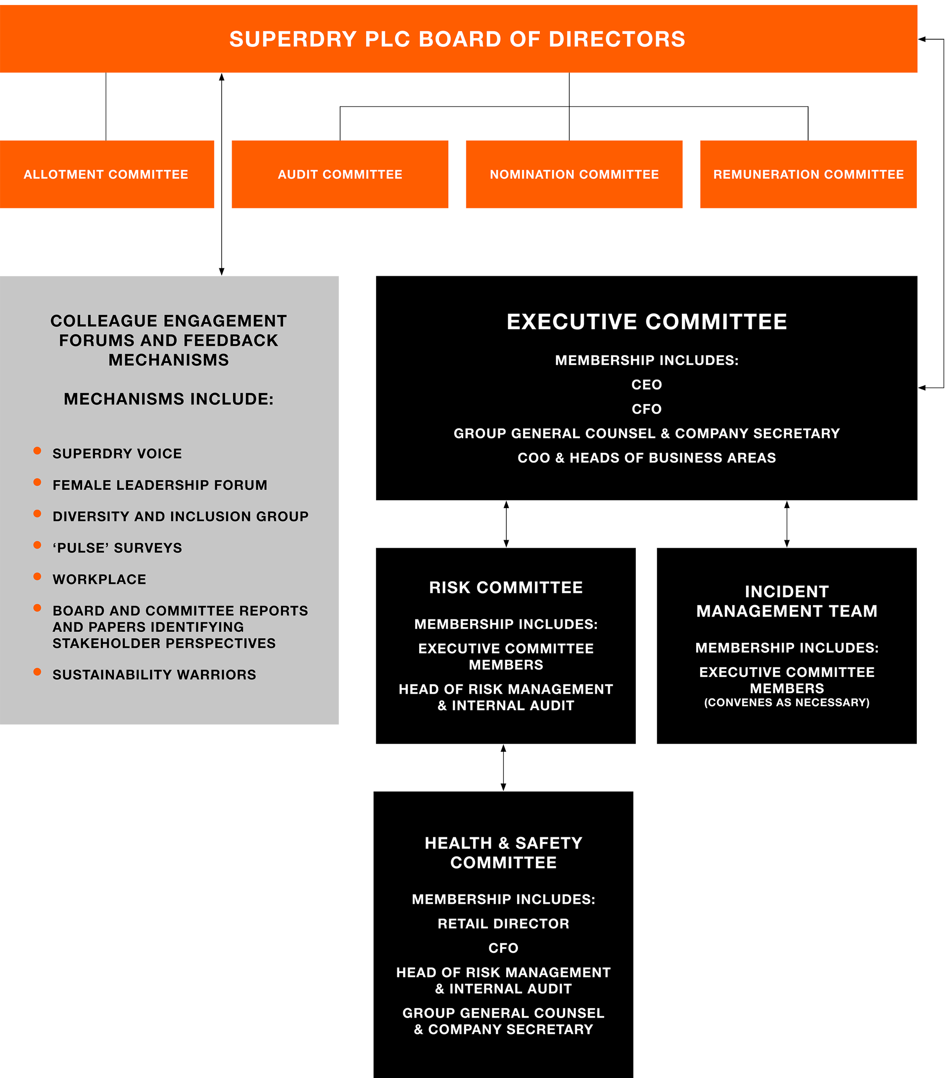 Superdry plc governance framework